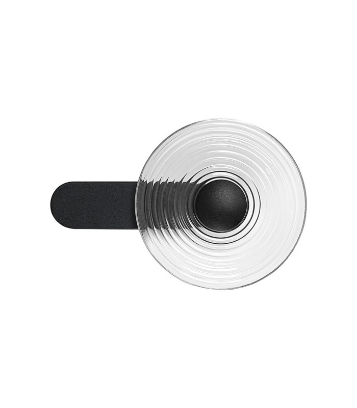 Larchmont Wall Lamp 1 x 7W LED 3000K 426lm Satin Black/Clear -4