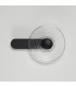 Larchmont Wall Lamp 1 x 7W LED 3000K 426lm Satin Black/Clear -9