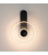 Larchmont Wall Lamp 1 x 7W LED 3000K 426lm Satin Black/Clear -10