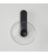 Larchmont Wall Lamp 1 x 7W LED 3000K 426lm Satin Black/Clear -11