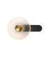 Larchmont Wall Lamp 1 x 7W LED 3000K 426lm Satin Black/Clear/Brass -1