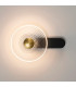 Larchmont Wall Lamp 1 x 7W LED 3000K 426lm Satin Black/Clear/Brass -3