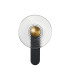 Larchmont Wall Lamp 1 x 7W LED 3000K 426lm Satin Black/Clear/Brass -6