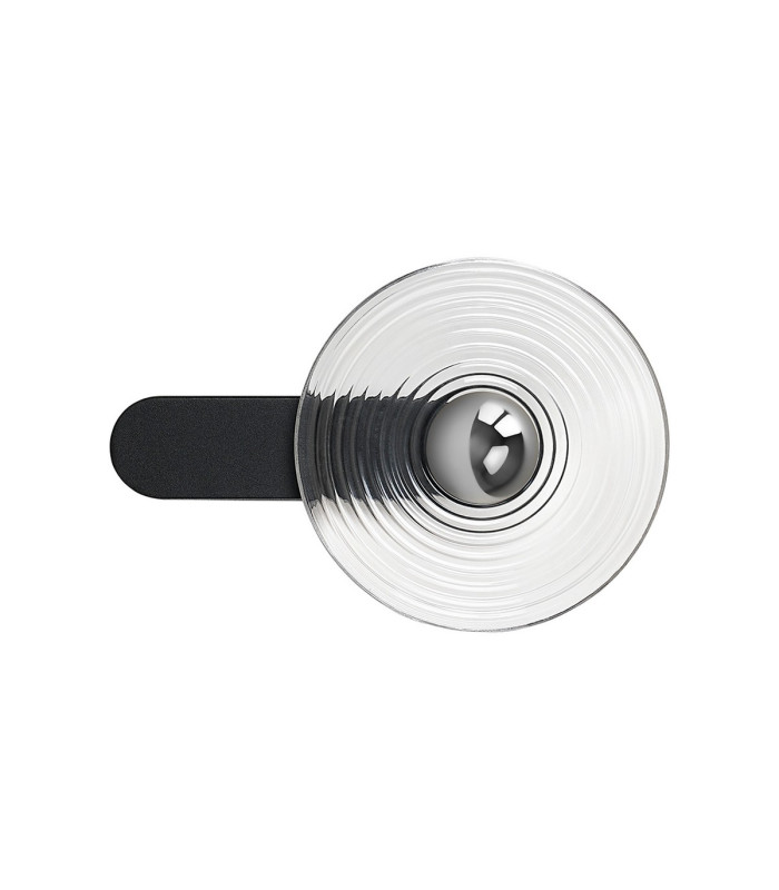 Larchmont Wall Lamp 1 x 7W LED 3000K 426lm Satin Black/Clear/Chrome -6