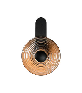 Larchmont Wall Lamp 1 x 7W LED 3000K 426lm Satin Black/Smoke -1