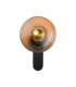 Larchmont Wall Lamp 1 x 7W LED 3000K 426lm Satin Black/Smoke/Brass -5