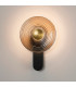 Larchmont Wall Lamp 1 x 7W LED 3000K 426lm Satin Black/Smoke/Brass -8