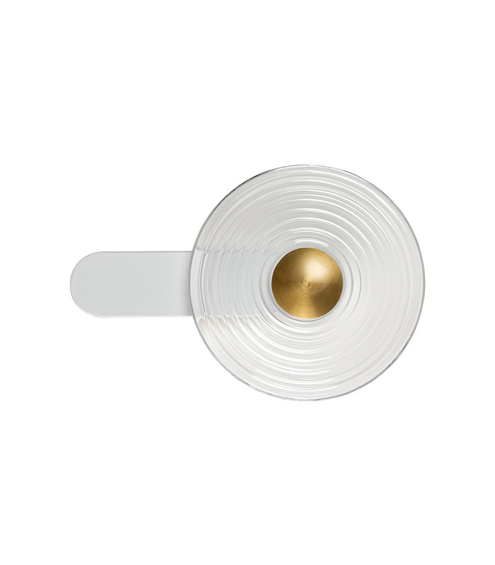 1 x 7W LED 3000K 426lm Satin White/Clear/Brass -2