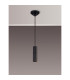 Hudsonville 10cm 1.5m 1 Light Pendant 1 x E27 Matt Black/Black Braided Cable-3