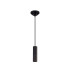 Hudsonville 10cm 1.5m 1 Light Pendant 1 x E27 Matt Black/Black Braided Cable-4