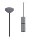Hudsonville 10cm 1.5m 1 Light Pendant 1 x E27 Warm Grey/Black Braided Cable-1
