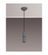 Hudsonville 10cm 1.5m 1 Light Pendant 1 x E27 Warm Grey/Black Braided Cable-3