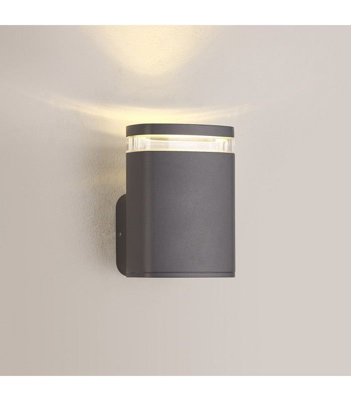 Killington Wall Lamp 1 x GU10 IP54 Grey/Clear -3