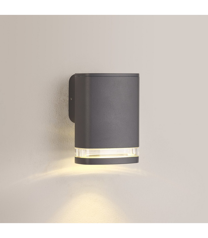 Killington Wall Lamp 1 x GU10 IP54 Grey/Clear -10