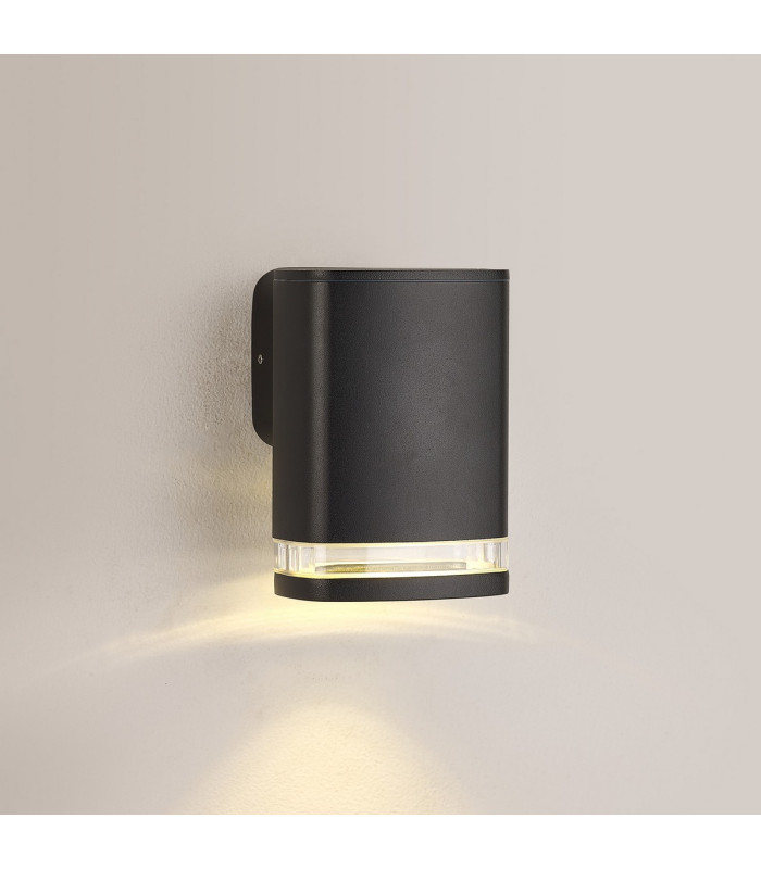 Killington Wall Lamp 1 x GU10 IP54 Matt Black/Clear -10