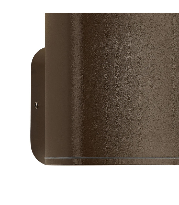 Killington Wall Lamp 1 x GU10 IP54 Matt Brown/Clear -7