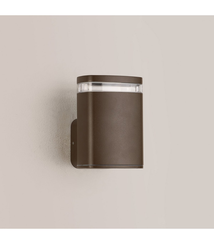 Killington Wall Lamp 1 x GU10 IP54 Matt Brown/Clear -9