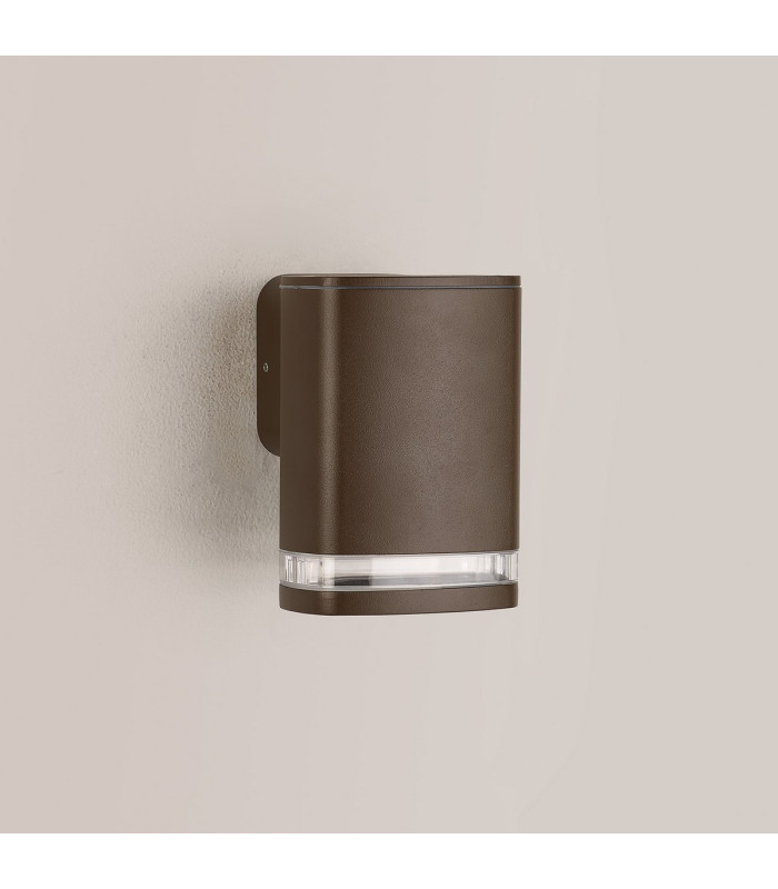 Killington Wall Lamp 1 x GU10 IP54 Matt Brown/Clear -11