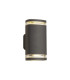 Killington Wall Lamp 2 x GU10 IP54 Grey/Clear -1