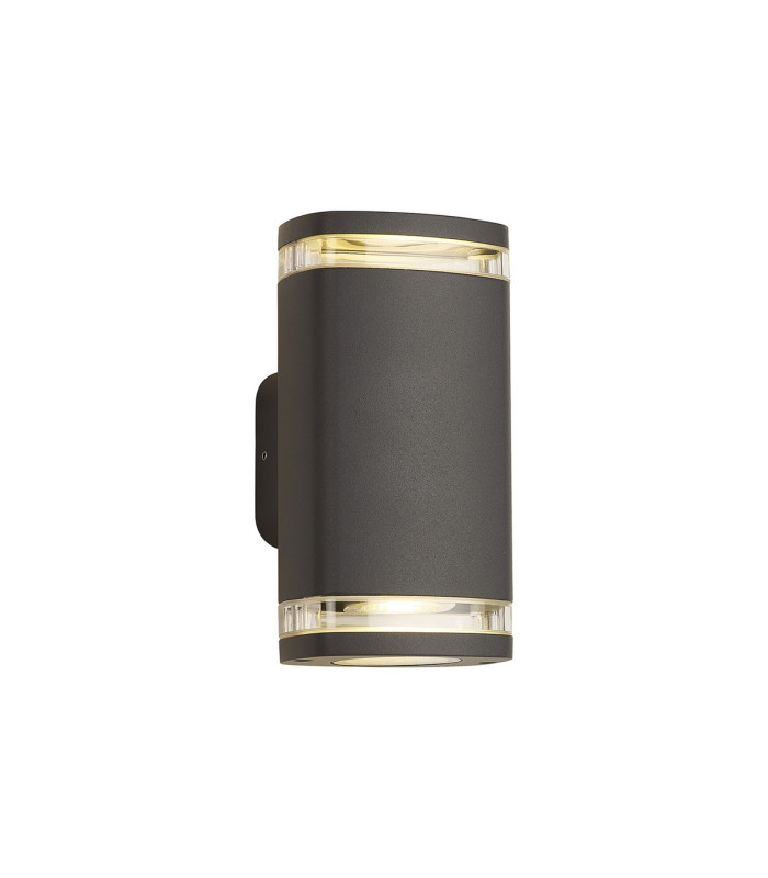 Killington Wall Lamp 2 x GU10 IP54 Grey/Clear -1