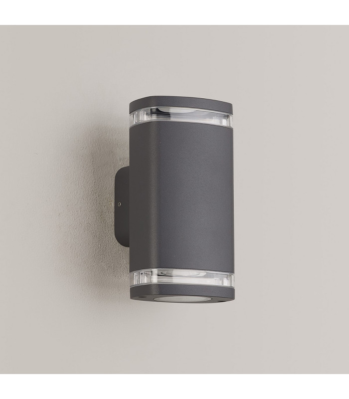 Killington Wall Lamp 2 x GU10 IP54 Grey/Clear -7