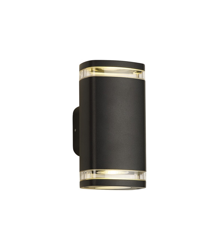 Killington Wall Lamp 2 x GU10 IP54 Matt Black/Clear -1