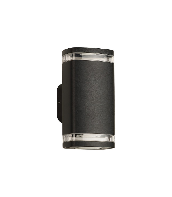 Killington Wall Lamp 2 x GU10 IP54 Matt Black/Clear -4