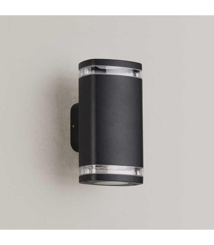 Killington Wall Lamp 2 x GU10 IP54 Matt Black/Clear -7