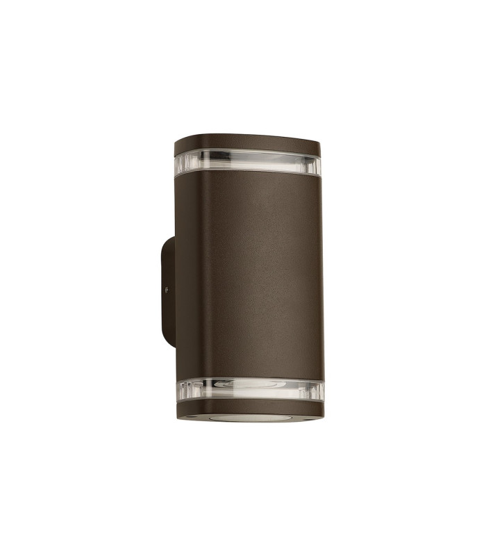 Killington Wall Lamp 2 x GU10 IP54 Matt Brown/Clear -5