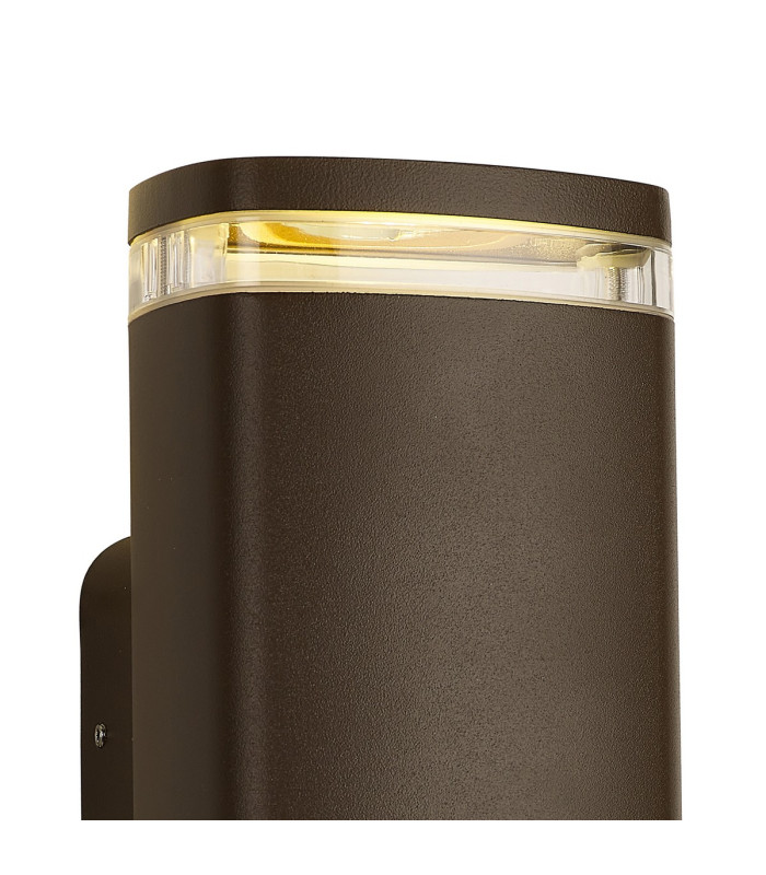 Killington Wall Lamp 2 x GU10 IP54 Matt Brown/Clear -6