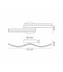 Hamburg 2 Light Ceiling Wall 2 x 12W LED 3500K 1556lm Sand Gold -2