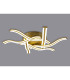 Hamburg 75cm 6 Light Ceiling 3 Step Dimming 6 x 13W LED 3500K 5015lm Sand Gold -3