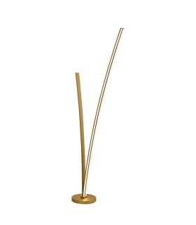 Hamburg 2 Light Floor Lamp Dimmable 16W/20W LED 3500K 2270lm Sand Gold -1