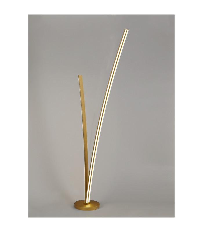 Hamburg 2 Light Floor Lamp Dimmable 16W/20W LED 3500K 2270lm Sand Gold -3