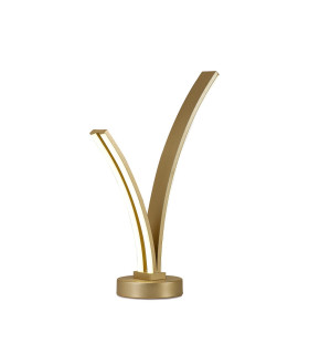 Hamburg 2 Light Table Lamp Switched 5W/7W LED 3500K 757lm Sand Gold -1