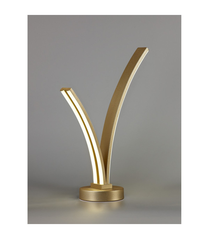 Hamburg 2 Light Table Lamp Switched 5W/7W LED 3500K 757lm Sand Gold -3