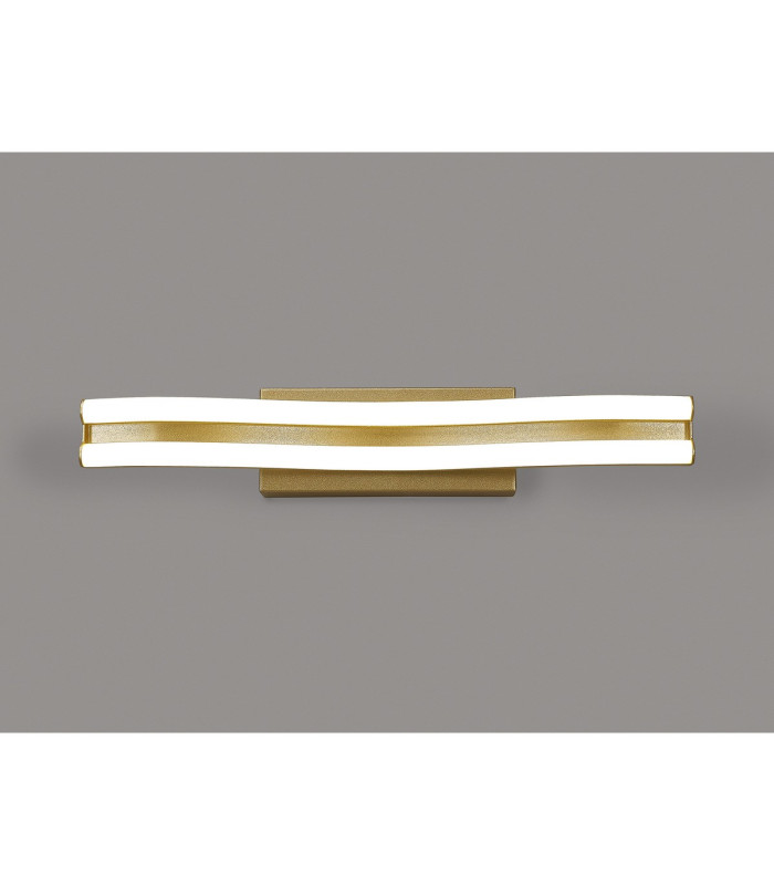 Hamburg 40cm Linear Wall Lamp 1 x 16W LED 3500K 1041lm Sand Gold -3