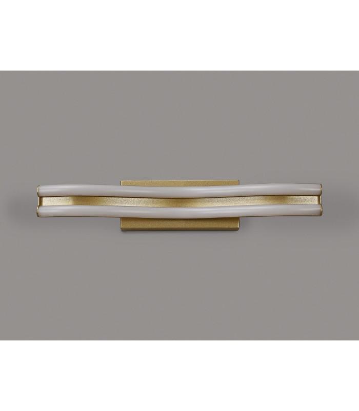 Hamburg 40cm Linear Wall Lamp 1 x 16W LED 3500K 1041lm Sand Gold -7