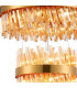 Lysander 4 Tier 40cm + 60cm + 80cm + 1m Pendant 10 + 18 + 24 + 32 Light G9 Brass/Amber Item Weight: 80kg-6