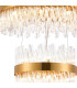Lysander 4 Tier 40cm + 60cm + 80cm + 1m Pendant 10 + 18 + 24 + 32 Light G9 Brass/Clear Item Weight: 80kg-6