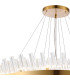 Lysander 4 Tier 40cm + 60cm + 80cm + 1m Pendant 10 + 18 + 24 + 32 Light G9 Brass/Clear Item Weight: 80kg-7