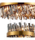 Lysander 4 Tier 40cm + 60cm + 80cm + 1m Pendant 10 + 18 + 24 + 32 Light G9 Brass/Smoke Item Weight: 80kg-6
