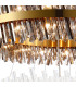 Lysander 4 Tier 40cm + 60cm + 80cm + 1m Pendant 10 + 18 + 24 + 32 Light G9 Brass/Smoke/Clear Item Weight: 80kg-8