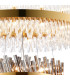Lysander 4 Tier 40cm + 60cm + 80cm + 1m Pendant 10 + 18 + 24 + 32 Light G9 Brass/Smoke/Clear Item Weight: 80kg-9