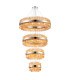 Lysander 4 Tier 40cm + 60cm + 80cm + 1m Pendant 10 + 18 + 24 + 32 Light G9 Polished Nickel/Amber Item Weight: 80kg-4