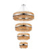 Lysander 4 Tier 40cm + 60cm + 80cm + 1m Pendant 10 + 18 + 24 + 32 Light G9 Polished Nickel/Amber Item Weight: 80kg-8