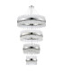 Lysander 4 Tier 40cm + 60cm + 80cm + 1m Pendant 10 + 18 + 24 + 32 Light G9 Polished Nickel/Clear Item Weight: 80kg-4