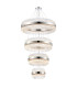 Lysander 4 Tier 40cm + 60cm + 80cm + 1m Pendant 10 + 18 + 24 + 32 Light G9 Polished Nickel/Clear Item Weight: 80kg-5