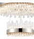 Lysander 4 Tier 40cm + 60cm + 80cm + 1m Pendant 10 + 18 + 24 + 32 Light G9 Polished Nickel/Clear Item Weight: 80kg-6