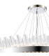 Lysander 4 Tier 40cm + 60cm + 80cm + 1m Pendant 10 + 18 + 24 + 32 Light G9 Polished Nickel/Clear Item Weight: 80kg-7